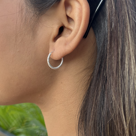 Everyday Silver Hoops