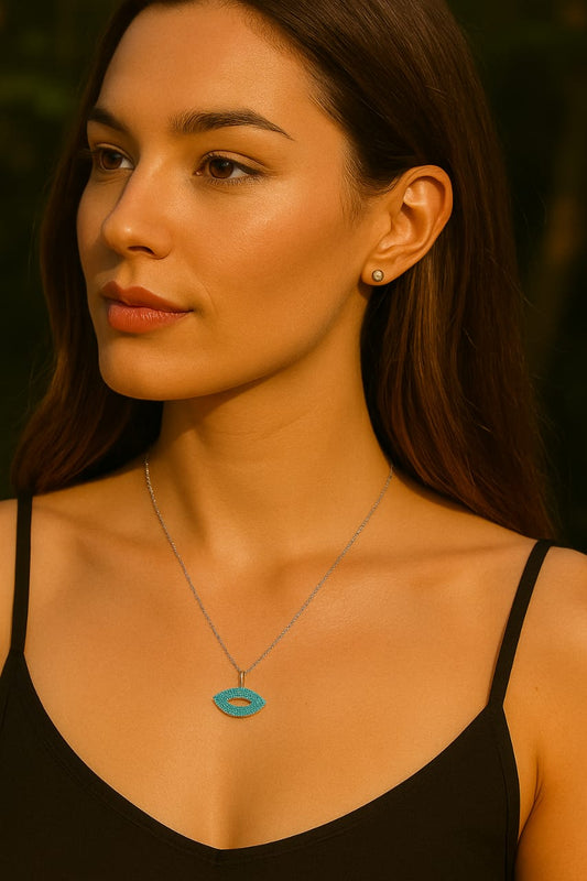 Kiss Minimal Necklace 925 Silver