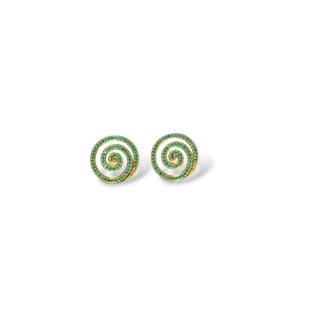Spiral Silver Studs