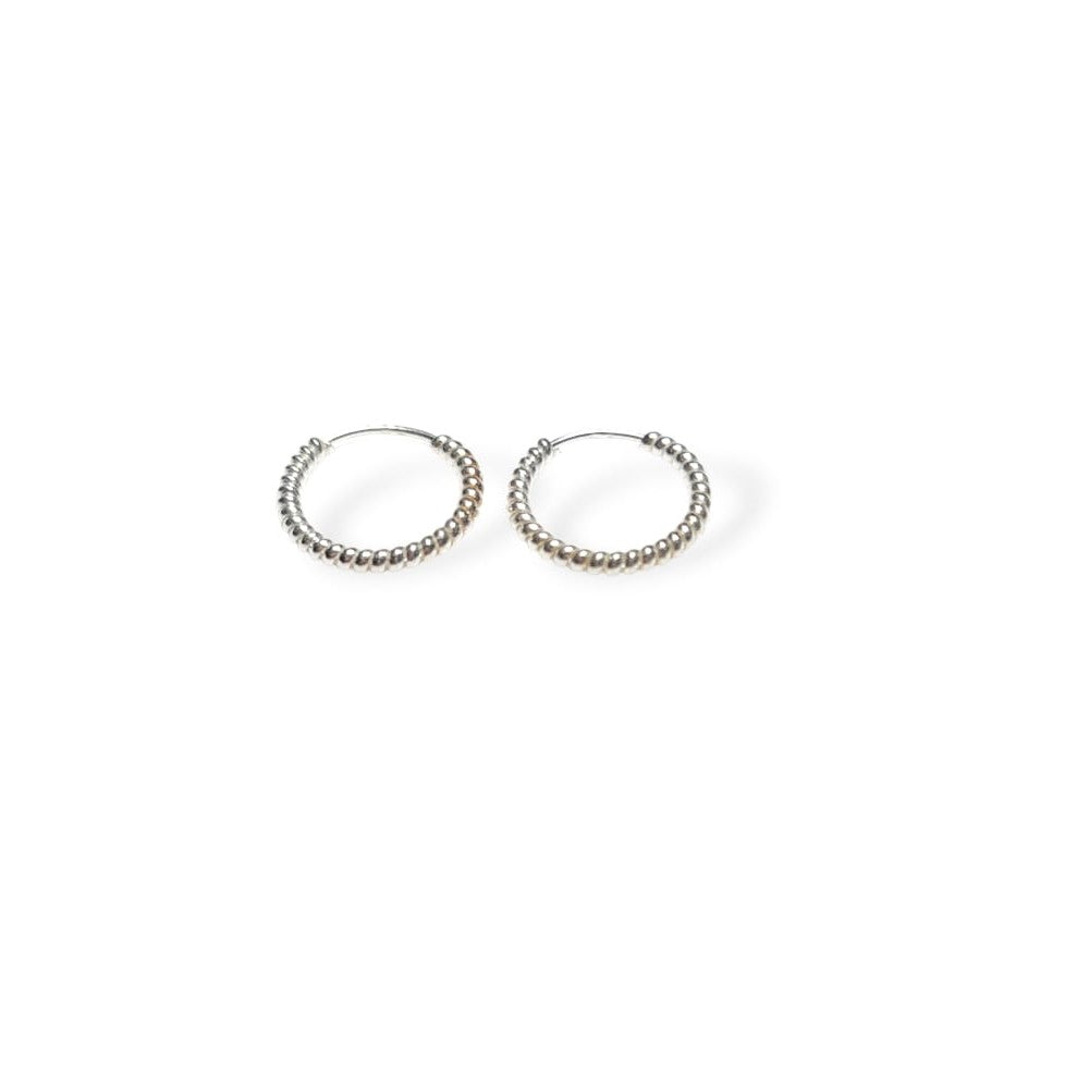 Twisted Silver Hoops