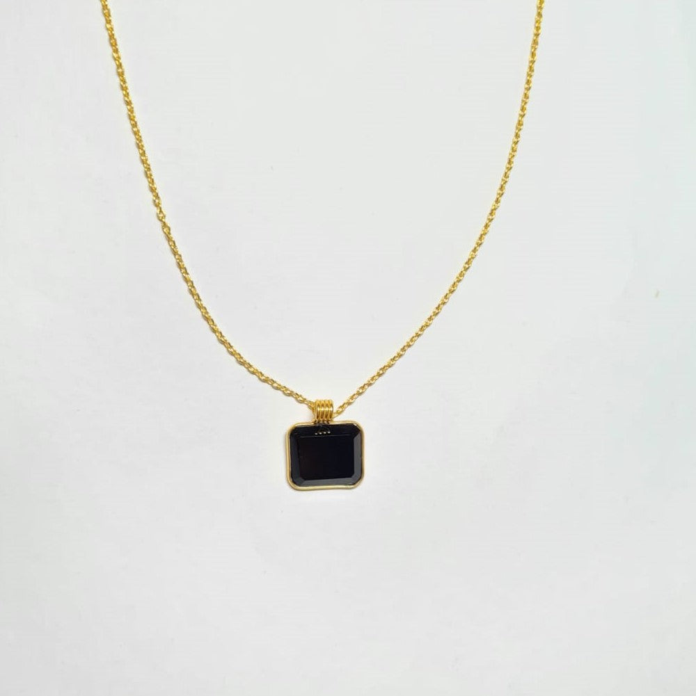 Bold in Black Necklace