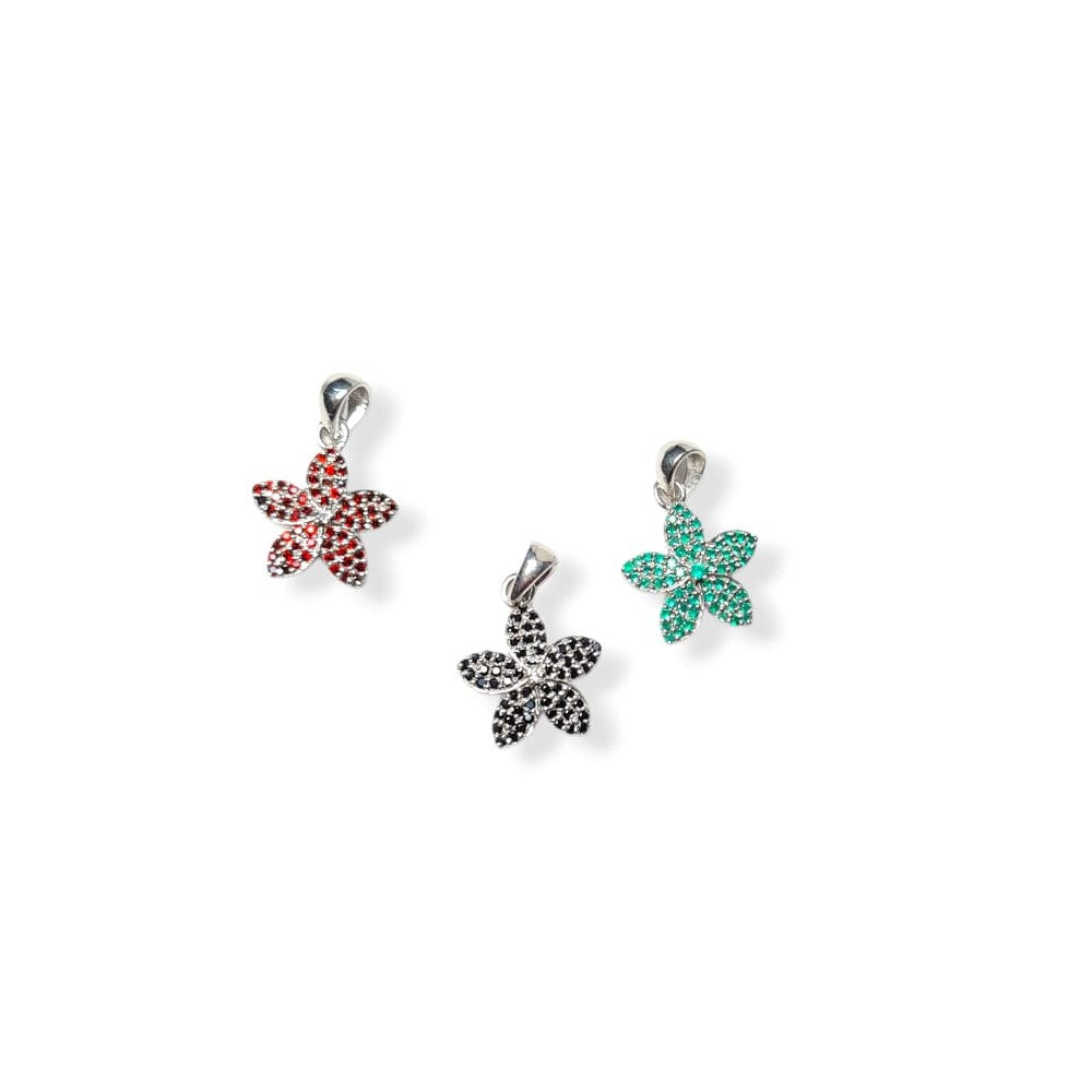 Emerald Bloom Pendant with chain