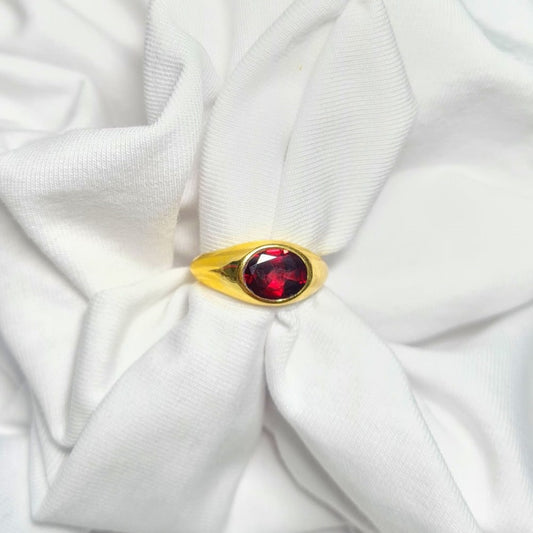 Bold Aura Signet Ring