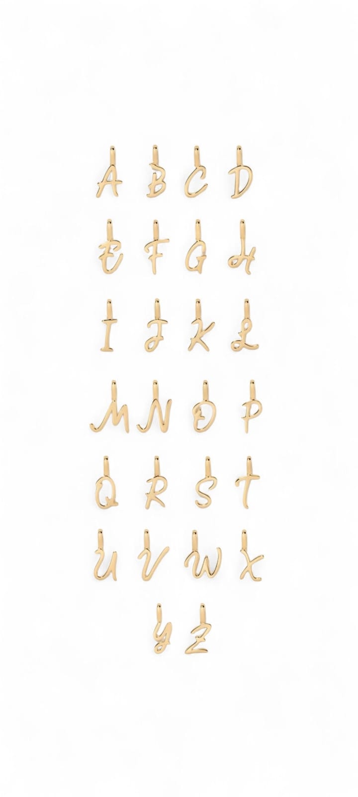 Personalised Cursive Letter Necklace