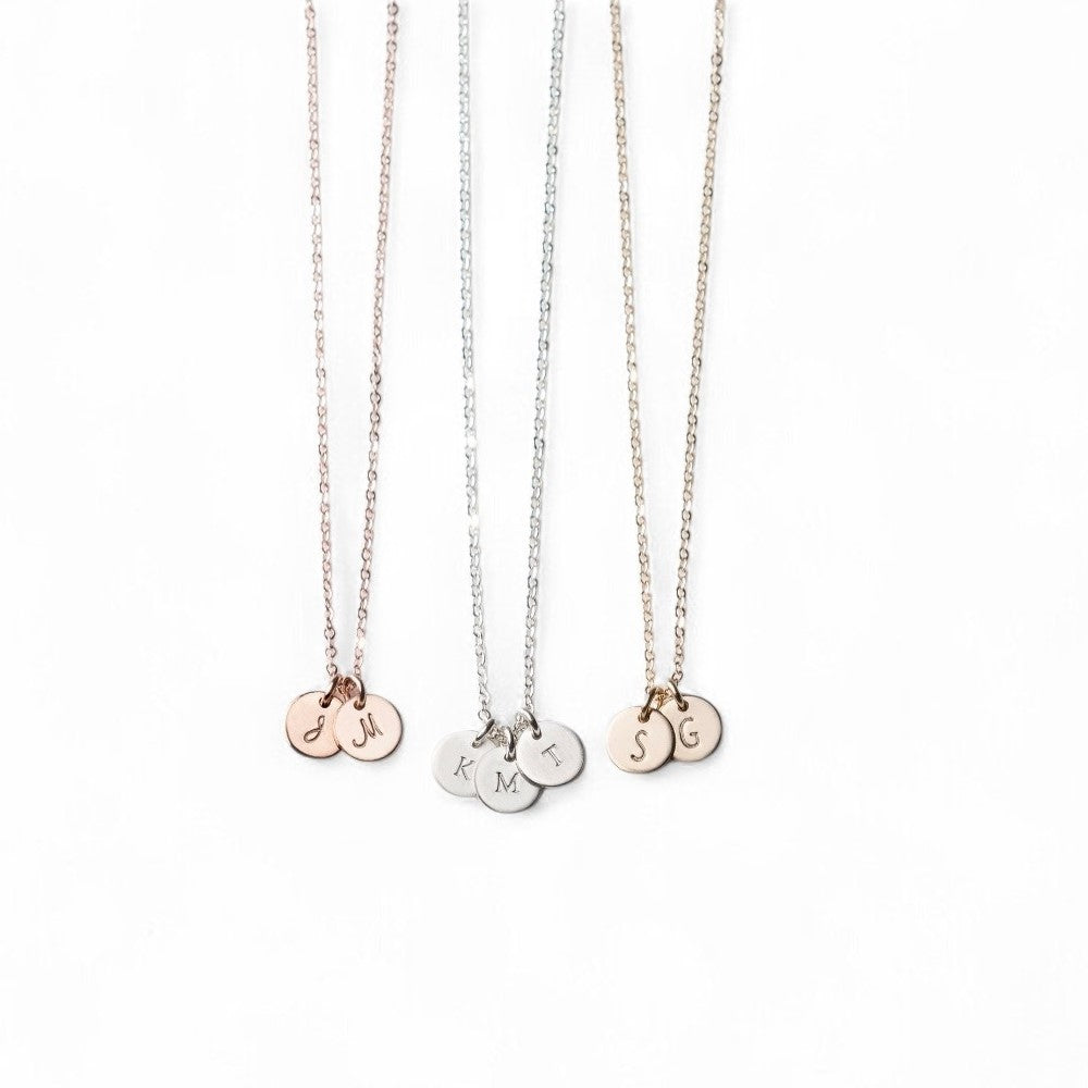 Silver Initial Necklace