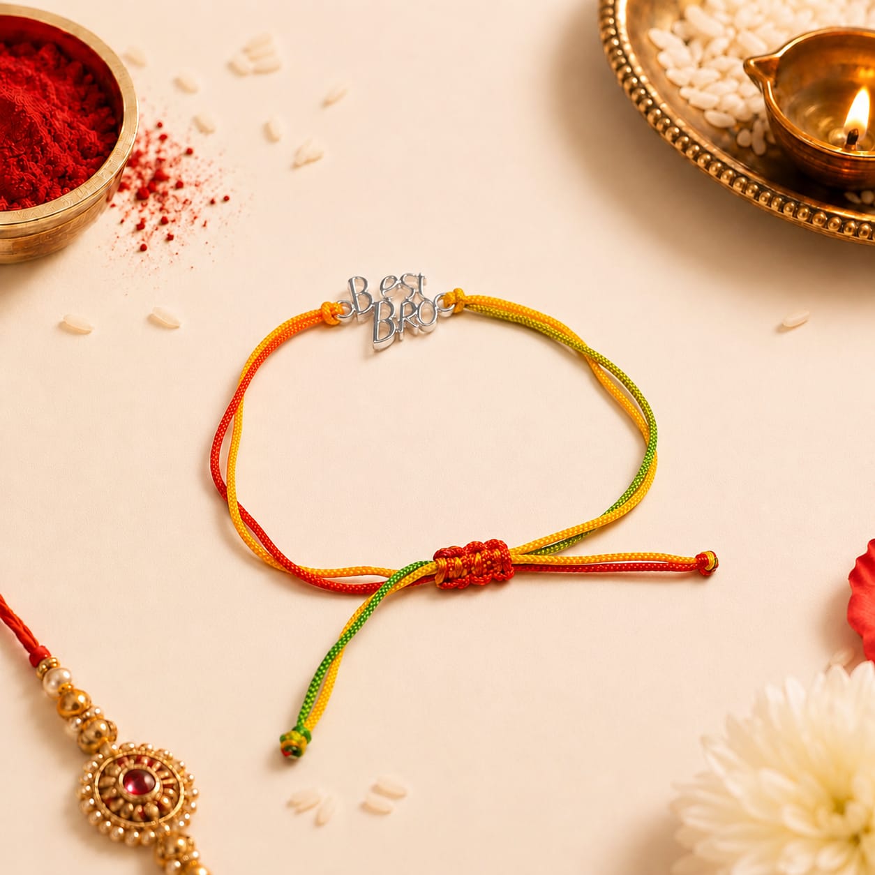 Best Bro Silver Rakhi