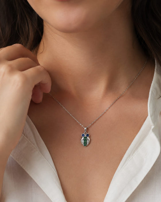 Owl Silver Necklace