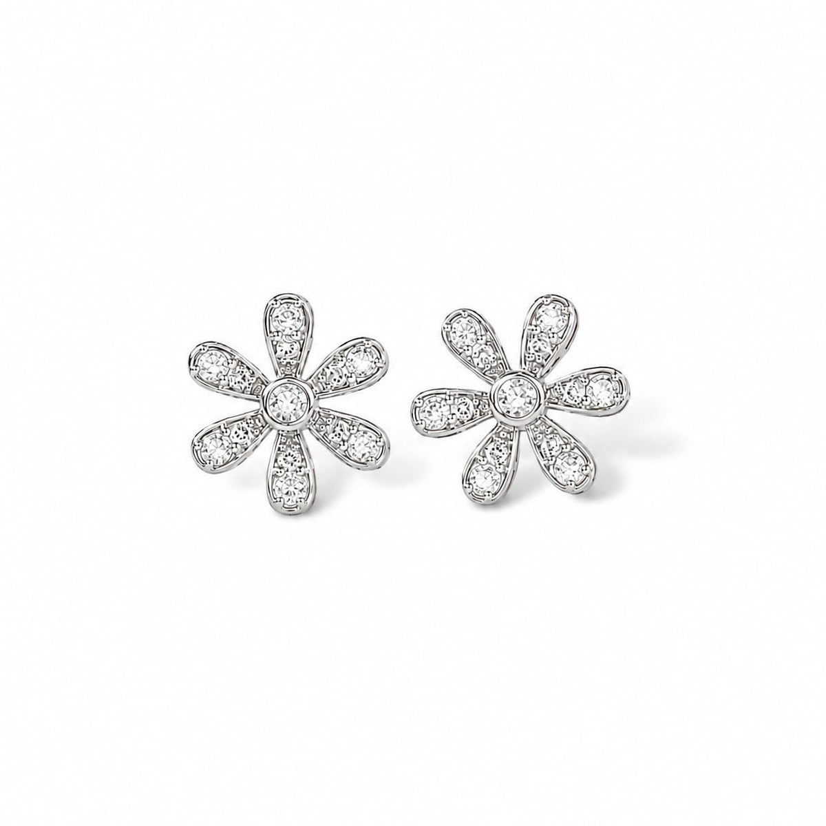 Daisy Silver Studs