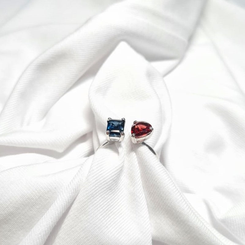 Fire & Ice Color Duet Ring