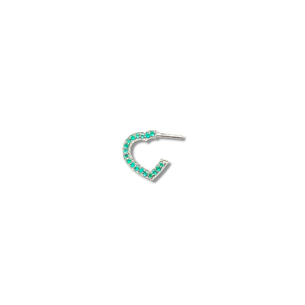 Heart Mini Hoops