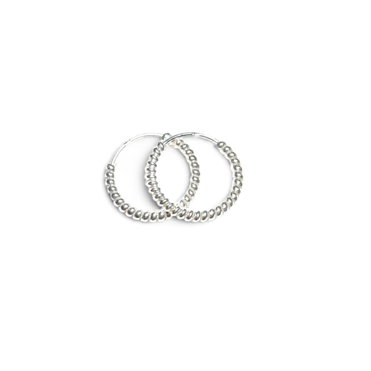 Twisted Silver Hoops