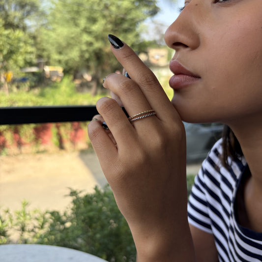 925 Silver Twisted Ring