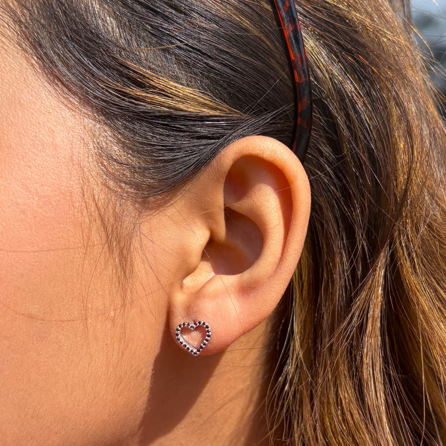 Mini Heartline Studs