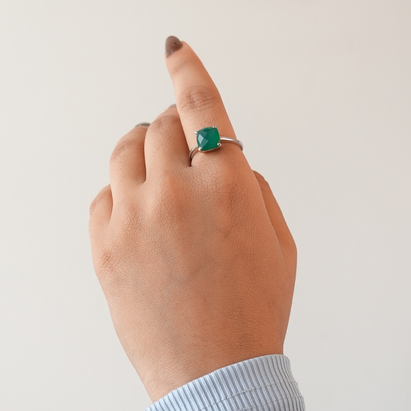 Classic Green Gemstone Ring