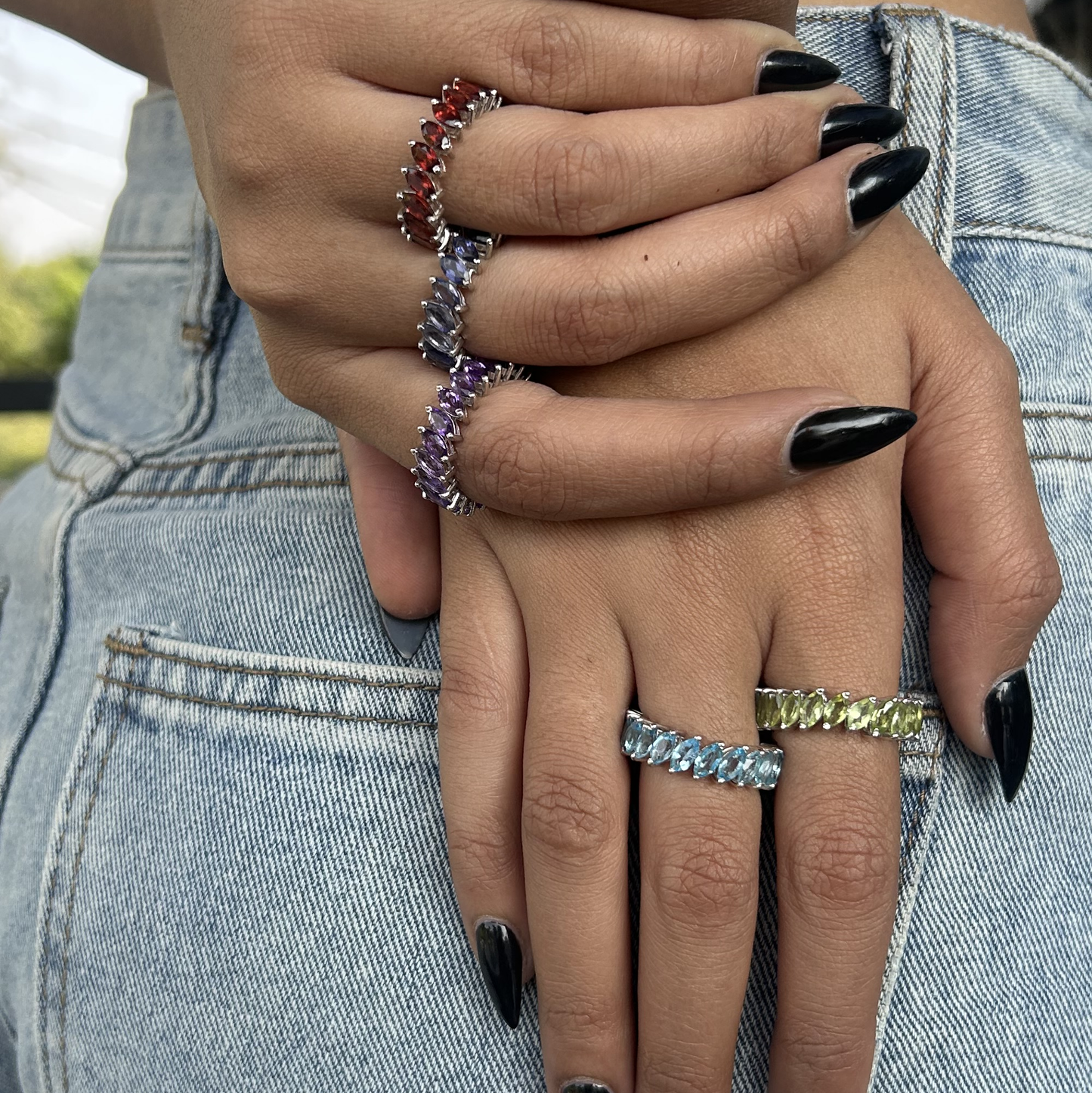 Eternity Marquise Birthcolor Band