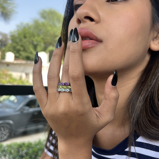 Eternity Oval Birthcolor Band