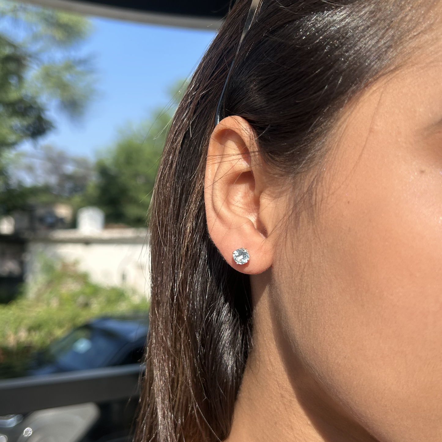 Round Birthcolor Studs