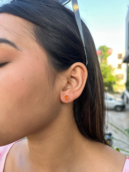 Bezel Birthcolor Studs