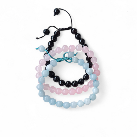 3- Pack Gemstone Bracelets