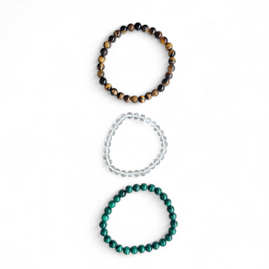 3 Pack Gemstone Bracelets