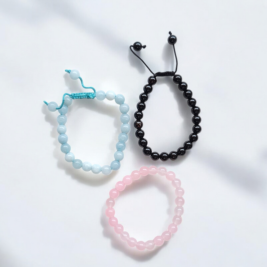 3- Pack Gemstone Bracelets