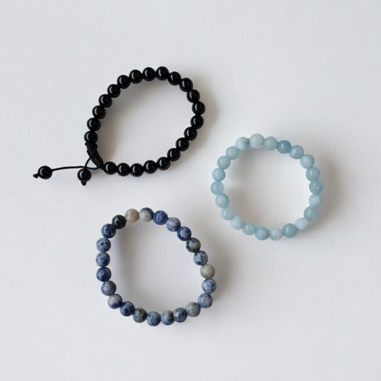 3- Pack Gemstone Bracelets