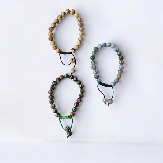 3- Pack Gemstone Bracelets