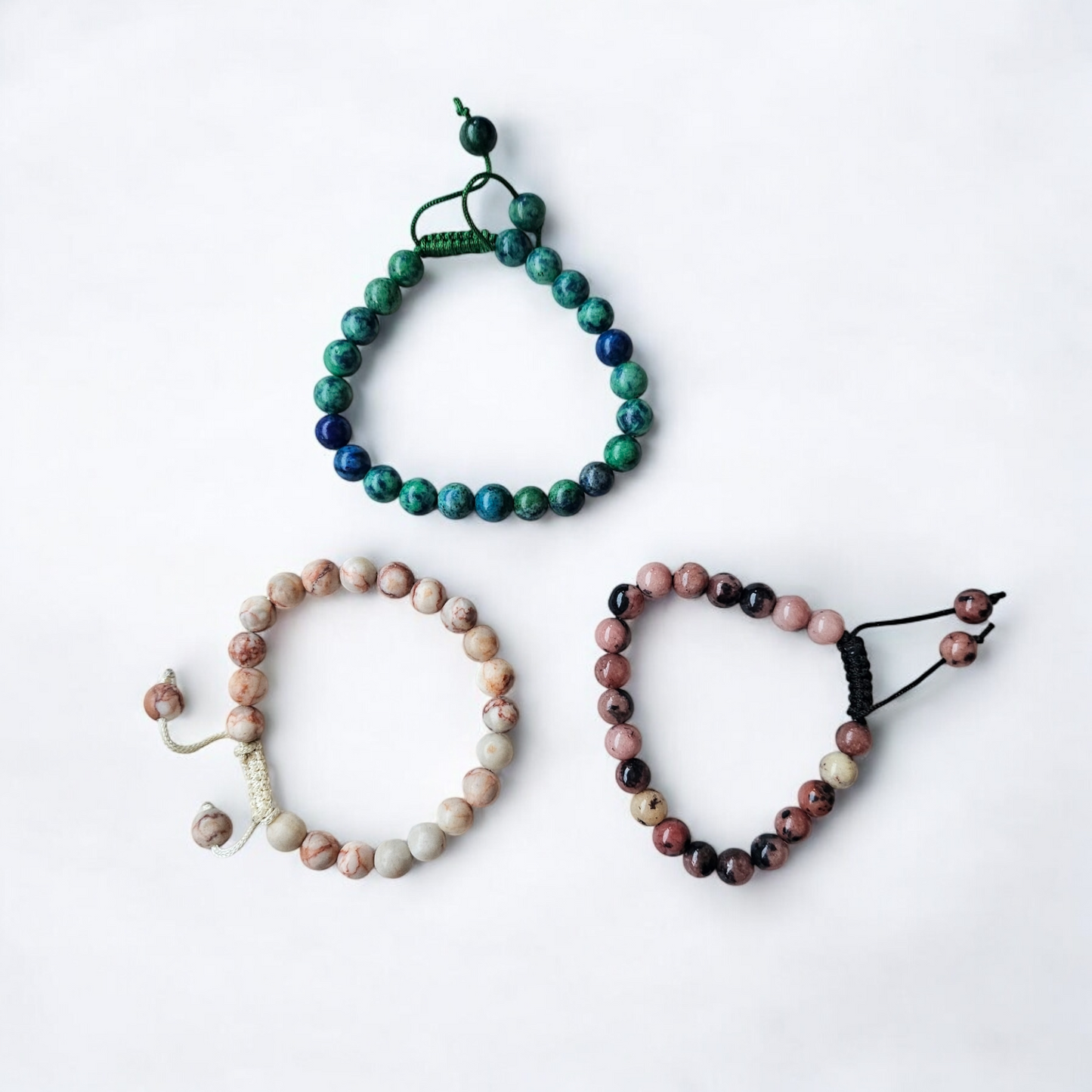 3- Pack Gemstone Bracelets
