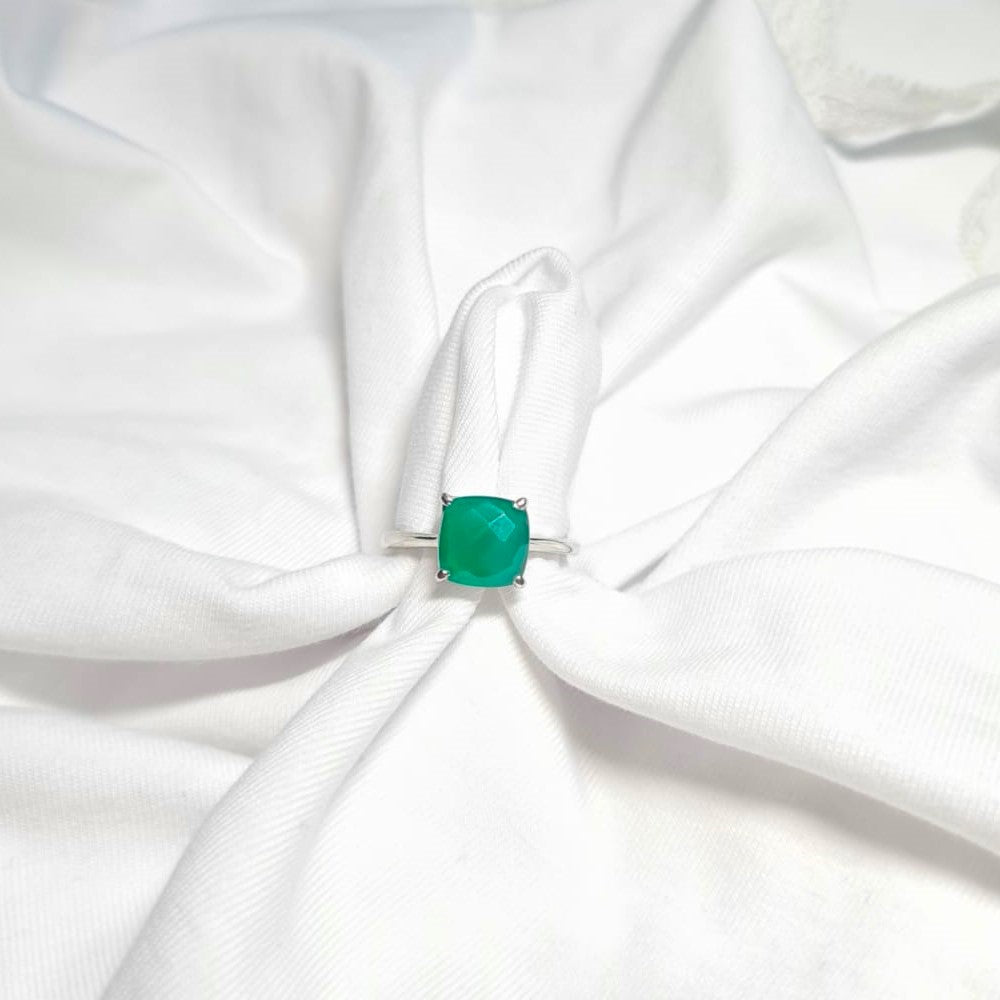 Classic Green Gemstone Ring