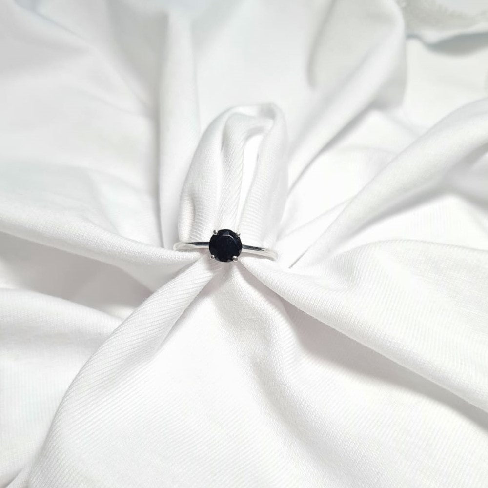 Everyday Black Gemstone Ring