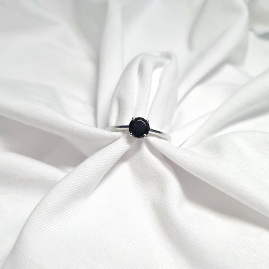 Everyday Black Gemstone Ring