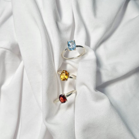 Oval Birthcolor Ring