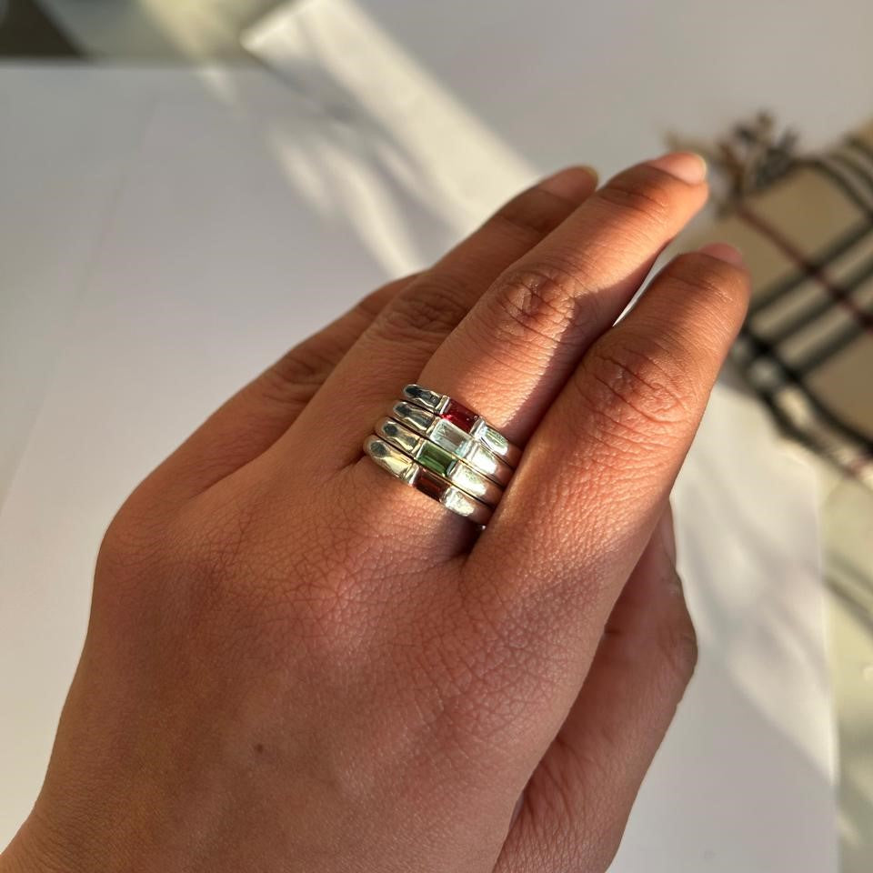 Baguette Birthcolor Ring