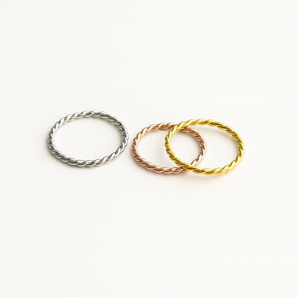 925 Silver Twisted Ring