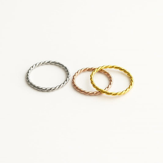 925 Silver Twisted Ring