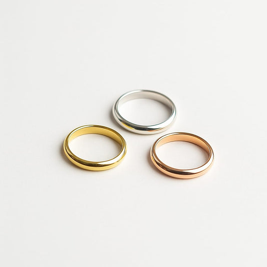 925 Silver Bold Stacker