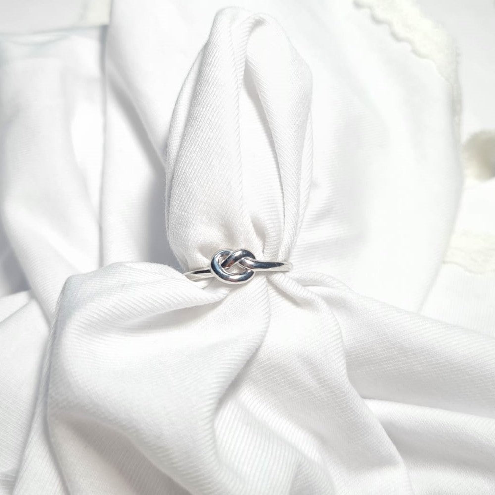 Promise Knot Silver Ring