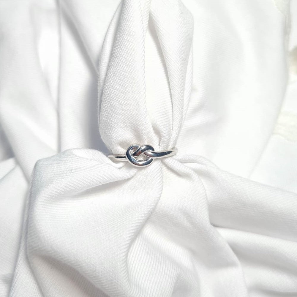 Promise Knot Silver Ring