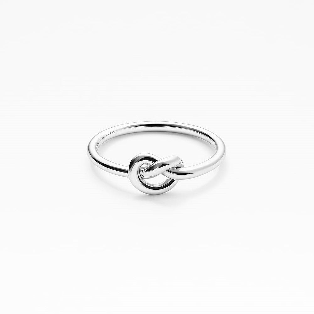 Promise Knot Silver Ring