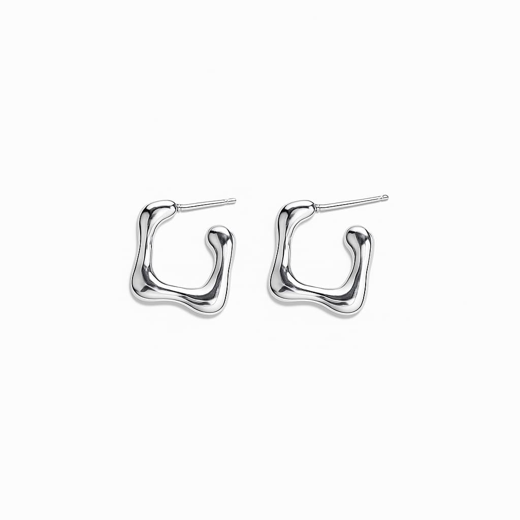 Wavelet Silver Huggies