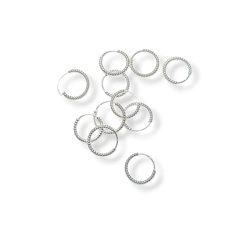 Twisted Silver Hoops