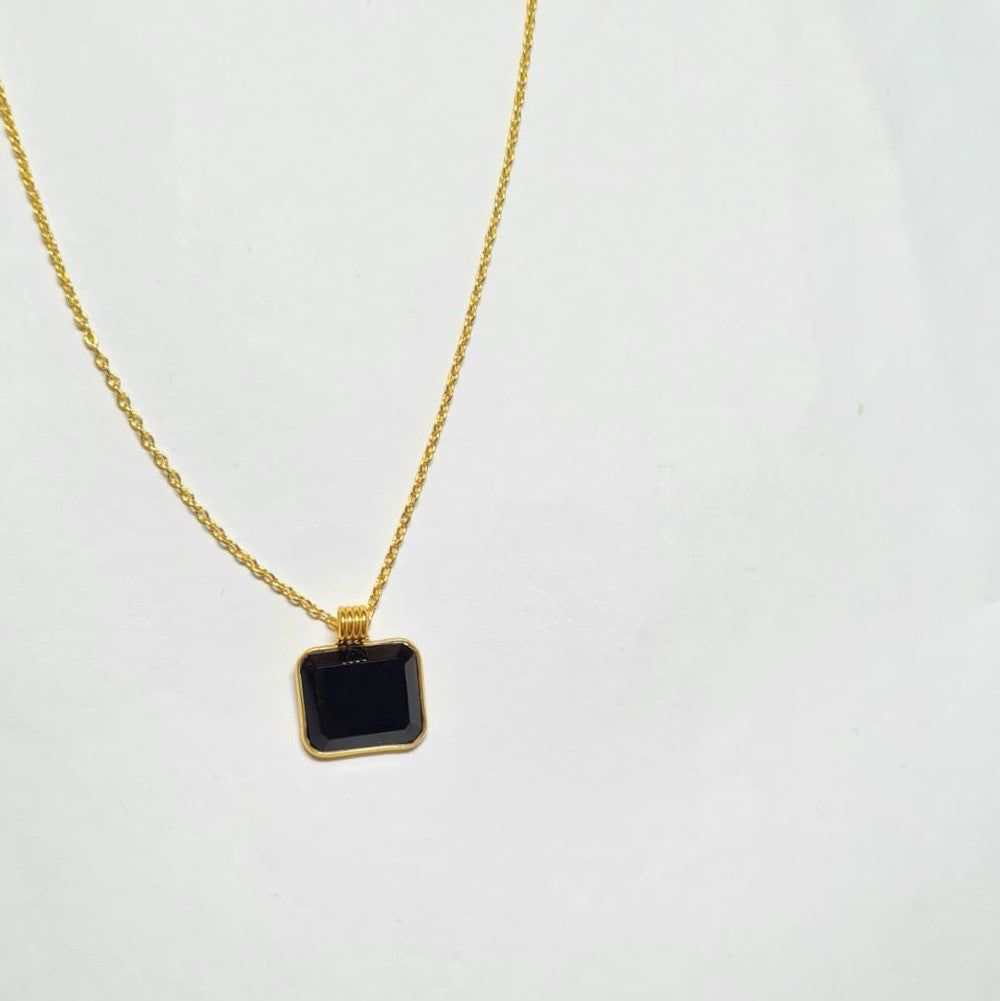 Bold in Black Necklace