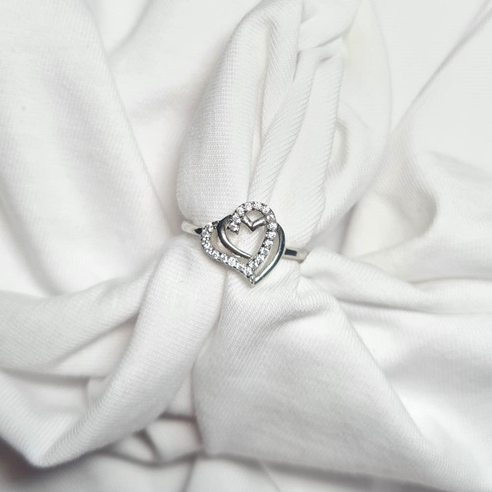Double Heart Ring