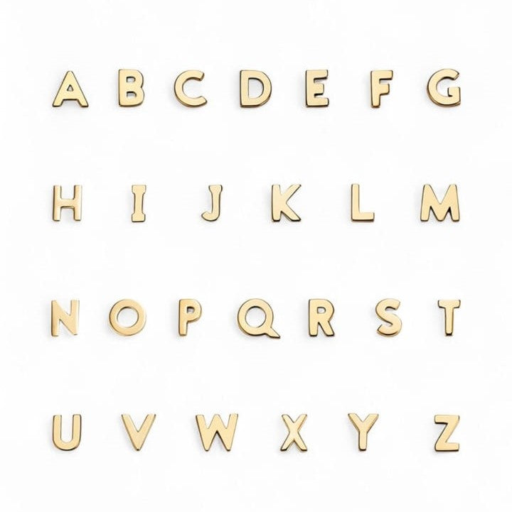 Silver Personalised Letter Studs