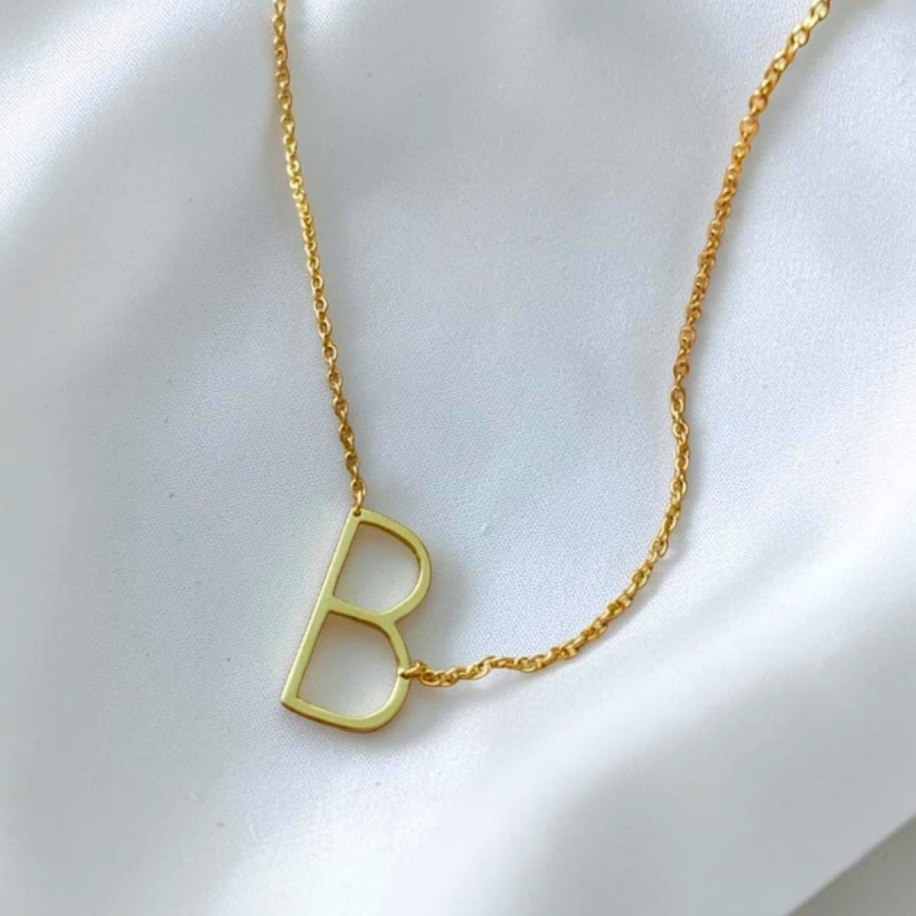 Sideways Initial Necklace