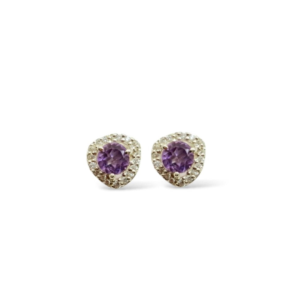 Round Halo Studs