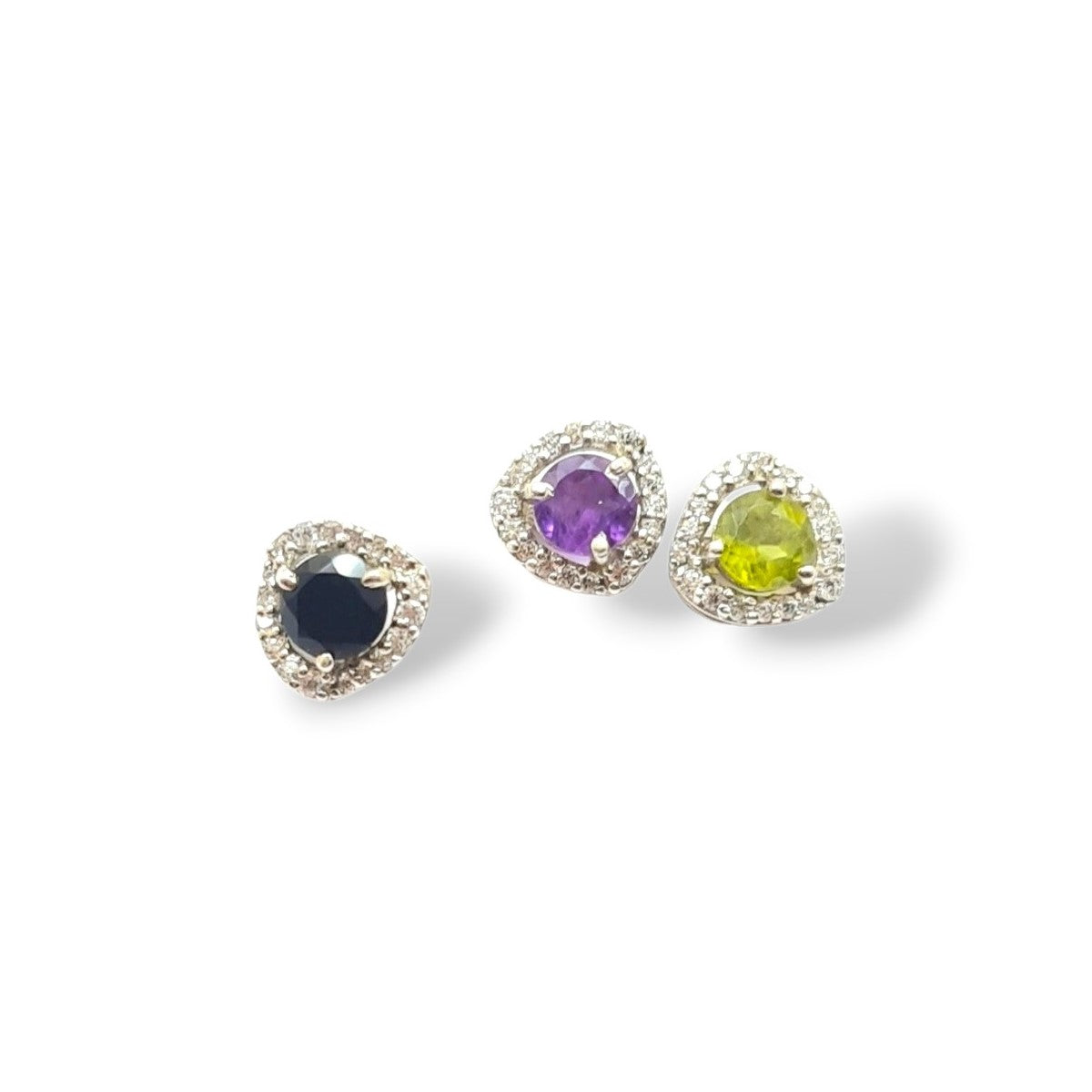 Round Halo Studs
