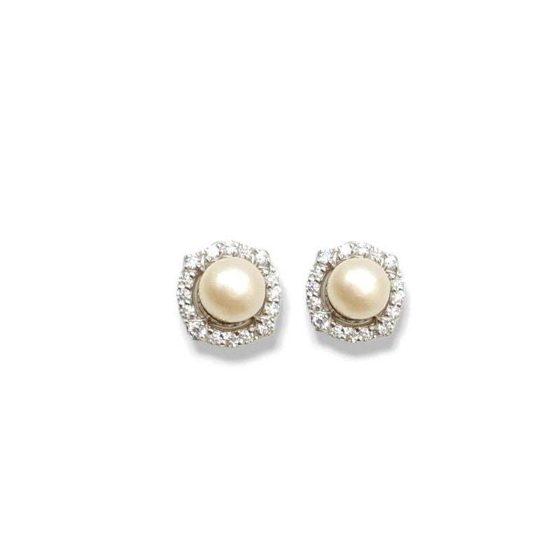 Forever Pearl Earrings Silver
