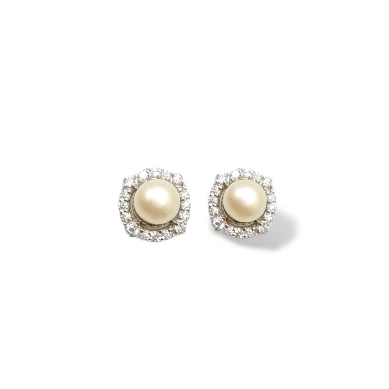 Forever Pearl Earrings Silver