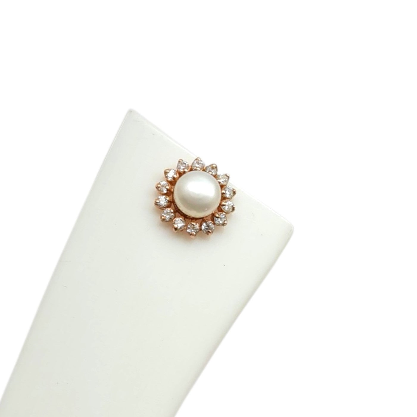 Pearl Floral Earrings Silver